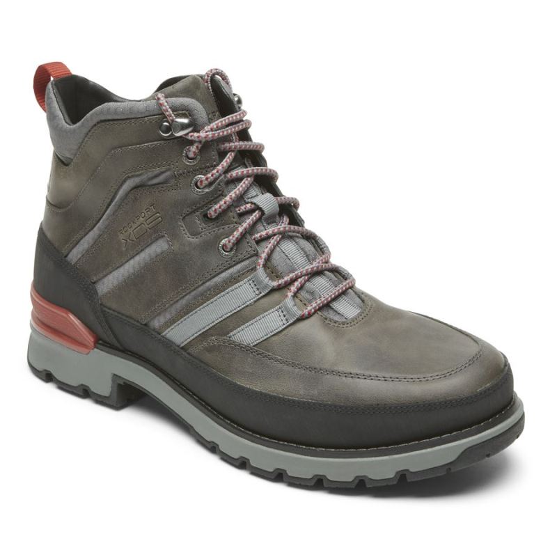 ROCKPORT - MEN'S TOTAL MOTION TREK MODERN BOOT-WATERPROOF-STEEL GREY