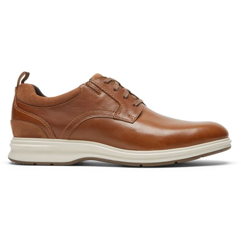 ROCKPORT - MEN'S TOTAL MOTION CITY PLAIN TOE OXFORD-TAN