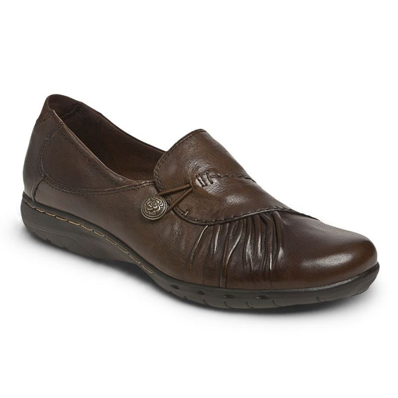 ROCKPORT - WOMEN'S COBB HILL PAULETTE SLIP-ON-BARK