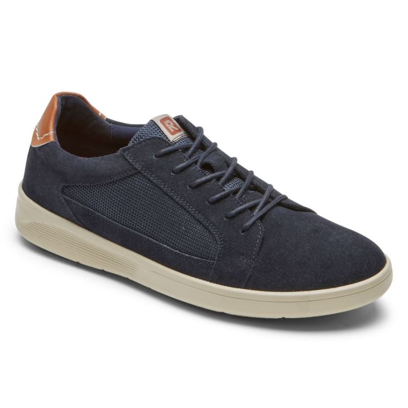 ROCKPORT - MEN'S CALDWELL CUPSOLE SNEAKER-NEW DRESS BLUES SUEDE/MESH