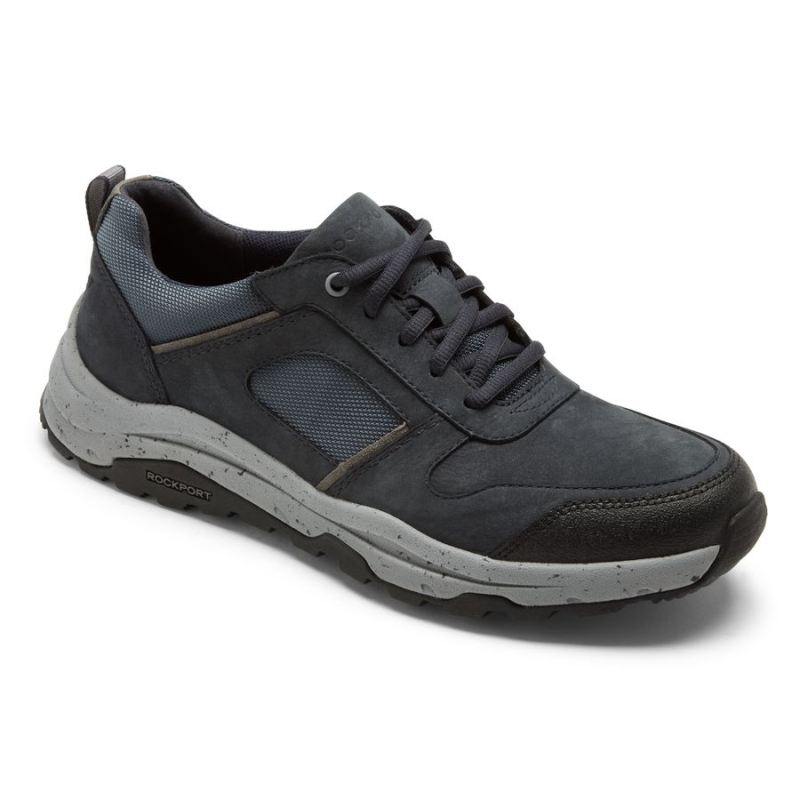 ROCKPORT - MEN'S XCS PATHWAY WATERPROOF UBAL TREKKER-NAVY NUBUCK