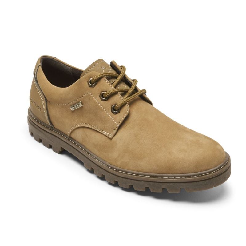 ROCKPORT - MEN'S WEATHER OR NOT OXFORD-WATERPROOF-WHEAT NUBUCK