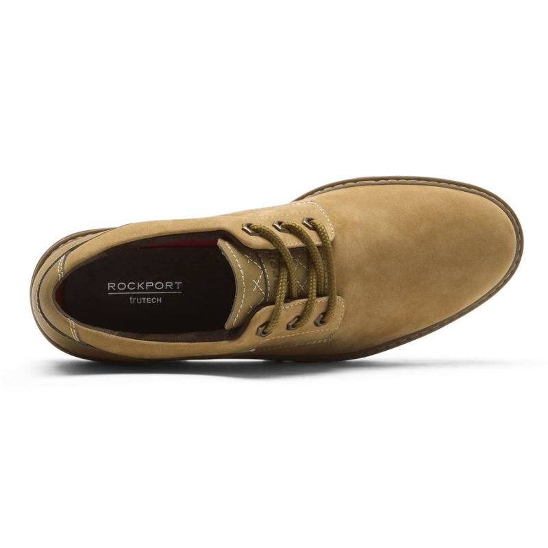 ROCKPORT - MEN'S WEATHER OR NOT OXFORD-WATERPROOF-WHEAT NUBUCK