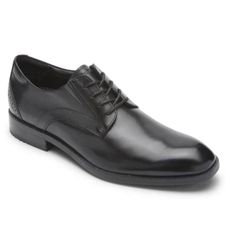 ROCKPORT - MEN'S TOTAL MOTION OFFICE PLAIN TOE OXFORD-BLACK