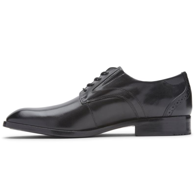 ROCKPORT - MEN'S TOTAL MOTION OFFICE PLAIN TOE OXFORD-BLACK