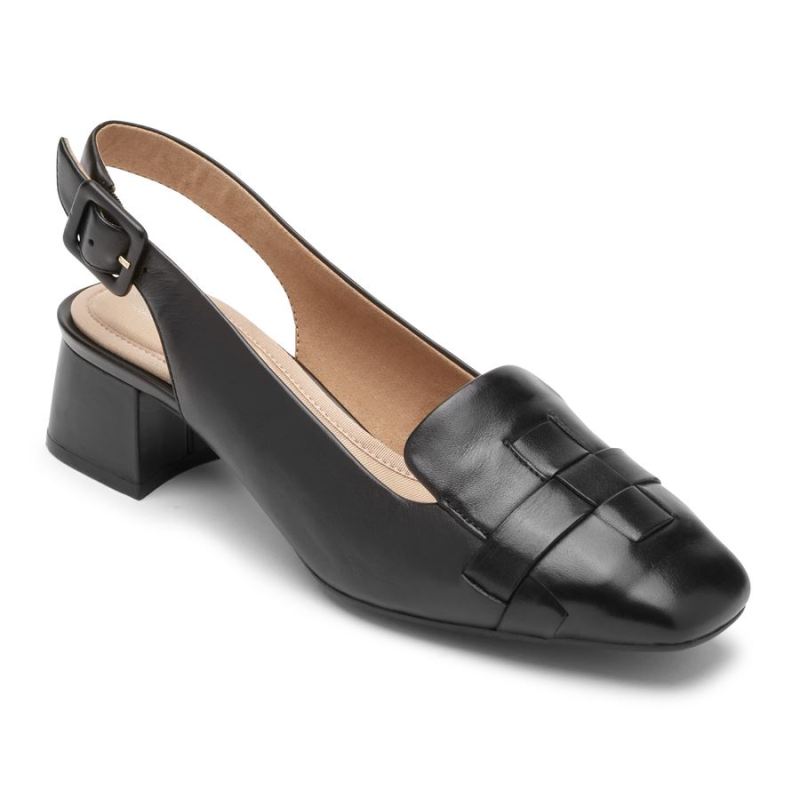 ROCKPORT - WOMEN'S TOTAL MOTION ESMA WOVEN HEEL-BLACK