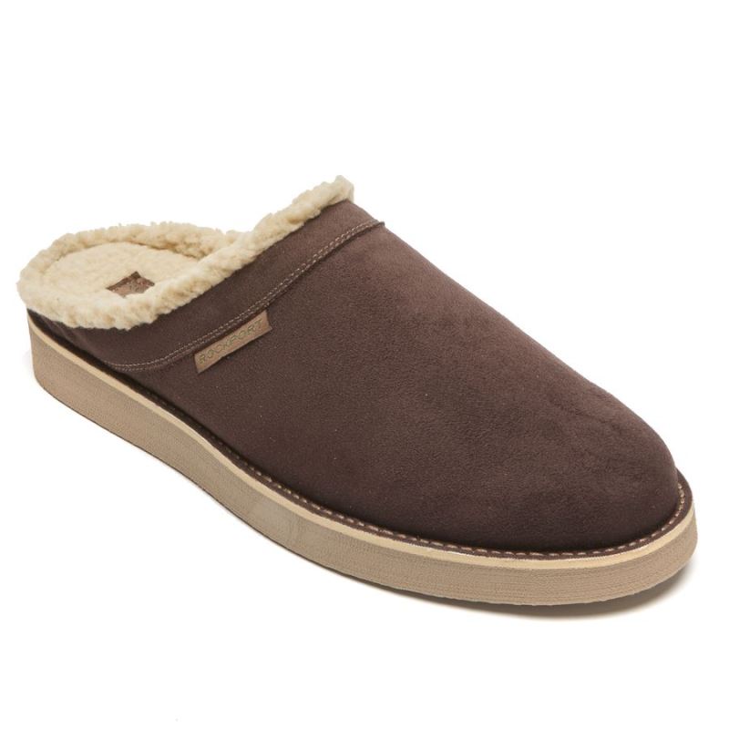 ROCKPORT - MEN'S AXELROD SLIDE-BROWN