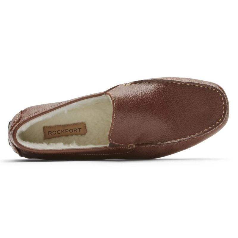 ROCKPORT - MEN'S RHYDER SLIPPER-MAHOGANY