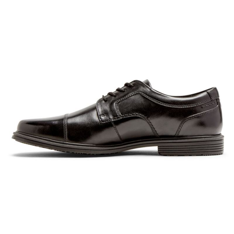 ROCKPORT - MEN'S TAYLOR WATERPROOF CAP TOE OXFORD-BLACK