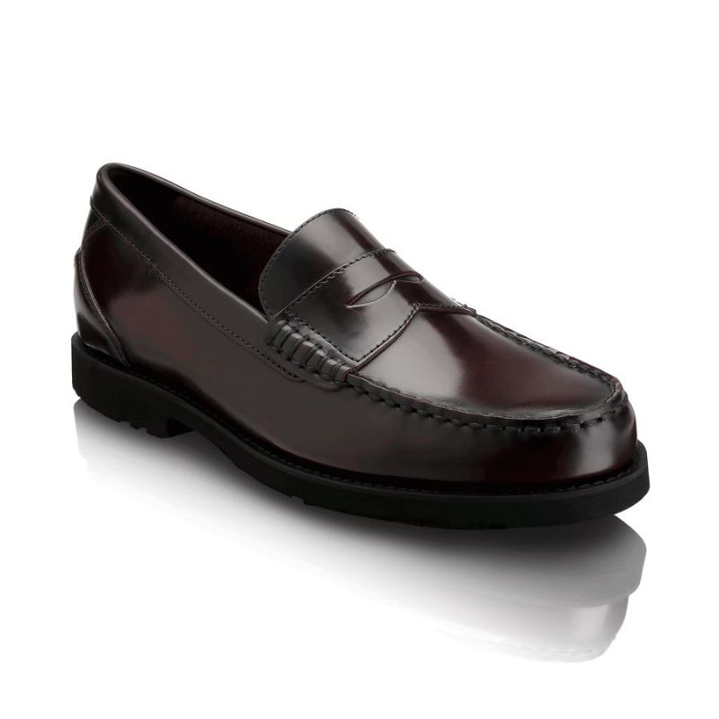 ROCKPORT - MEN'S SHAKESPEARE CIRCLE LOAFER-BURGUNDY