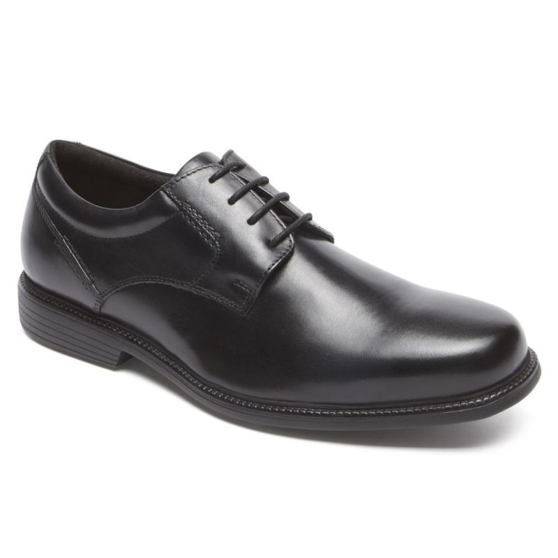 ROCKPORT - MEN'S CHARLES ROAD PLAIN TOE OXFORD-BLACK