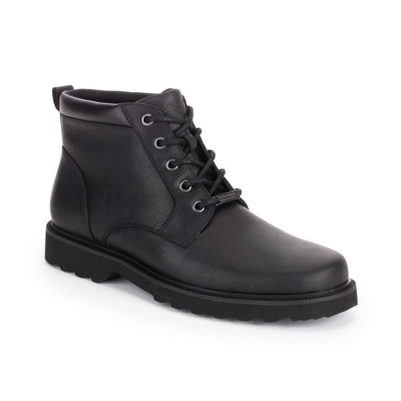 ROCKPORT - MEN'S NORTHFIELD WATERPROOF PLAIN TOE BOOT-BLACK