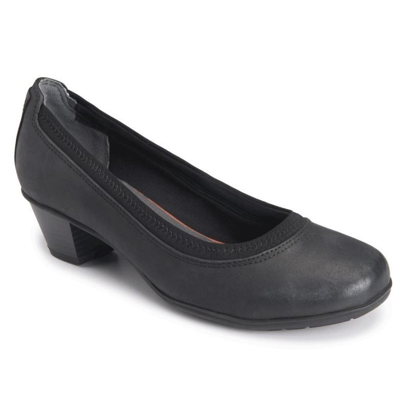 ROCKPORT - WOMEN'S AMY HEEL-BLACK
