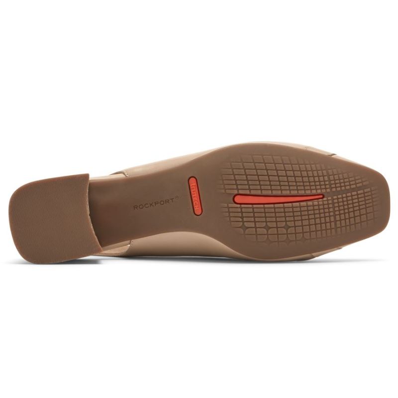 ROCKPORT - WOMEN'S TOTAL MOTION ESMA WOVEN HEEL-NEUTRAL BEIGE