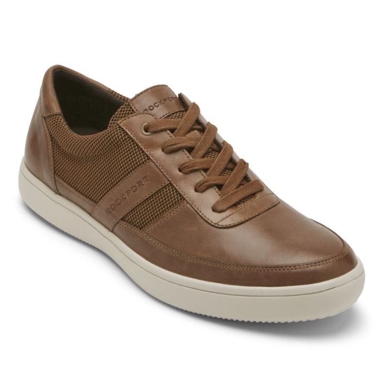 ROCKPORT - MEN'S COLLE UBAL SNEAKER-TAN LEATHER