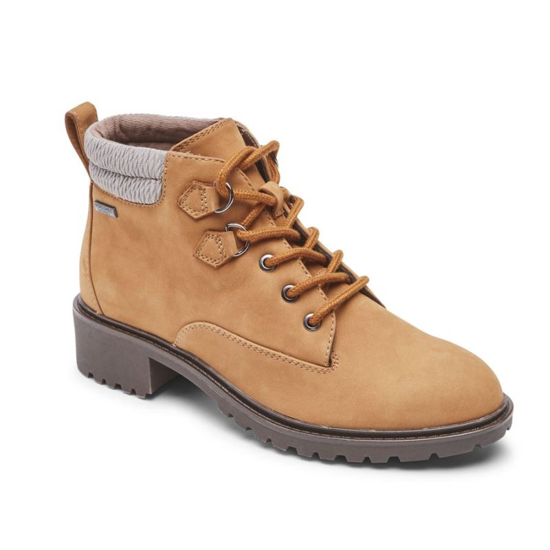 ROCKPORT - WOMEN'S RYLEIGH HIKER BOOT-WATERPROOF-CASHEW