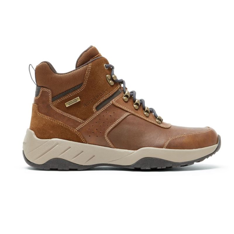 ROCKPORT - MEN'S XCS SPRUCE PEAK TREKKER BOOT-WATERPROOF-BROWN