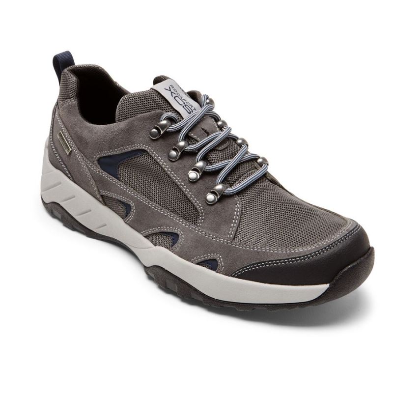 ROCKPORT - MEN'S XCS SPRUCE PEAK TREKKER-WATERPROOF-STEEL GREY SDE/MESH