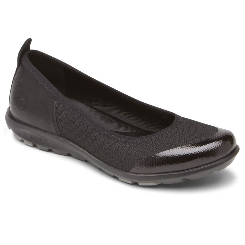 ROCKPORT - WOMEN'S TRUWALKZERO SLIP-ON-BLACK