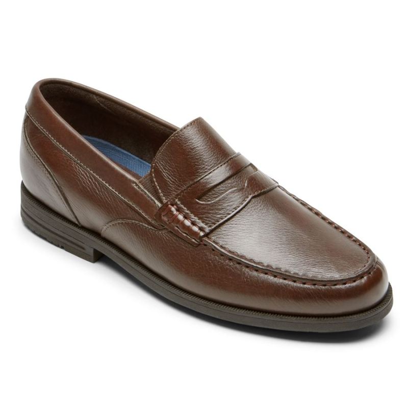 ROCKPORT - MEN'S PRESTON PENNY LOAFER-TUMBLED JAVA