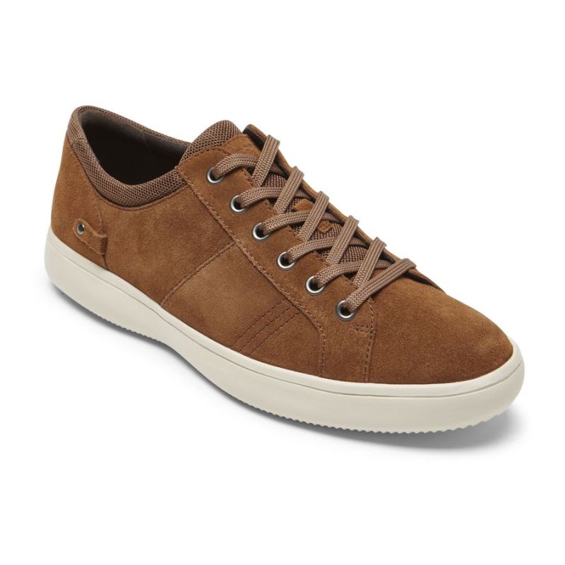 ROCKPORT - MEN'S COLLE TIE SNEAKER-TAN SUEDE