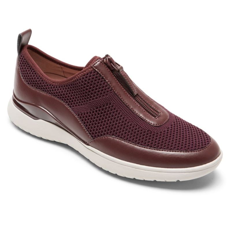ROCKPORT - WOMEN'S TOTAL MOTION SPORT ZIP SNEAKER-OXBLOOD