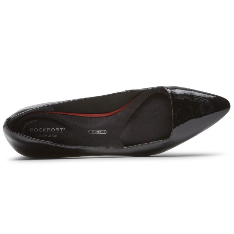 ROCKPORT - WOMEN'S TOTAL MOTION GRACIE HEEL-BLACK PATENT