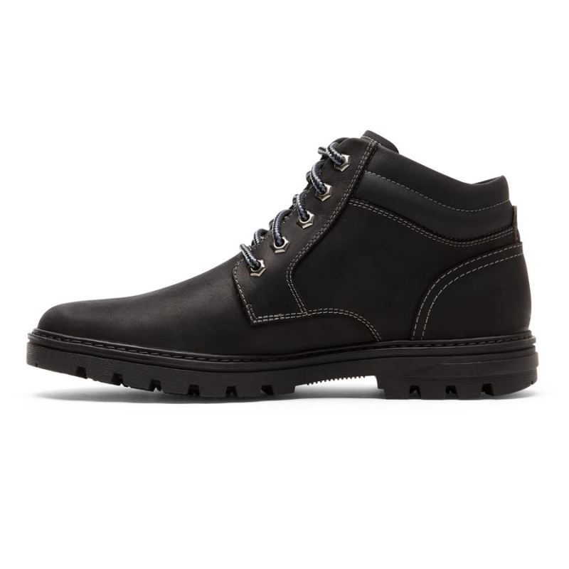 ROCKPORT - MEN'S WEATHER OR NOT BOOT-WATERPROOF-BLACK LEATHER/SUEDE