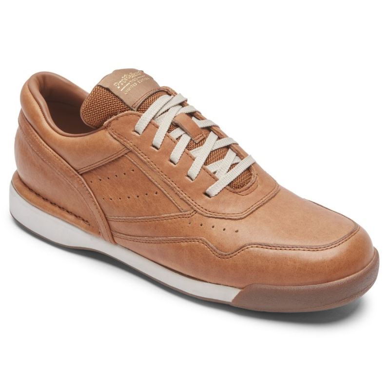 ROCKPORT - MEN'S 7100 PROWALKER LIMITED EDITION SHOE-TAN LEATHER