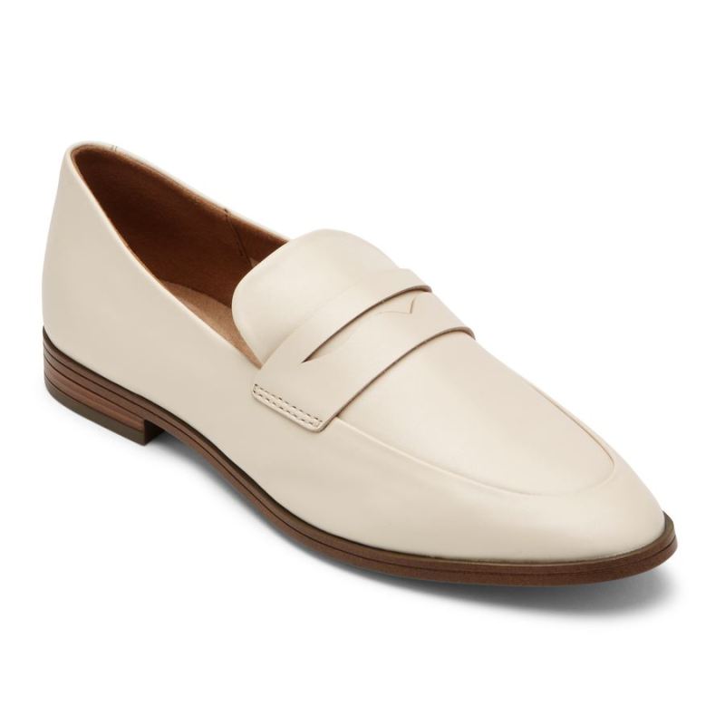 ROCKPORT - WOMEN'S PERPETUA CLASSIC PENNY LOAFER-VANILLA