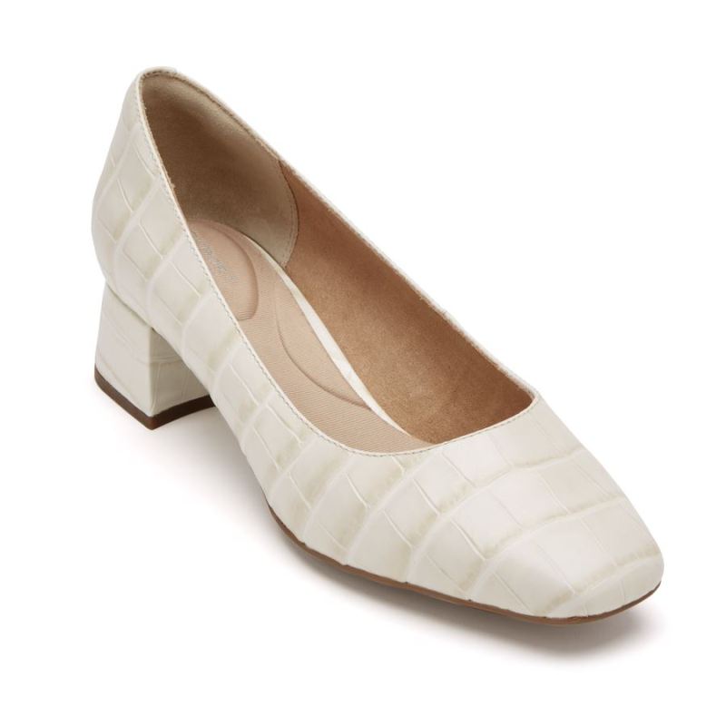 ROCKPORT - WOMEN'S TOTAL MOTION ESMA HEEL-OFF-WHITE