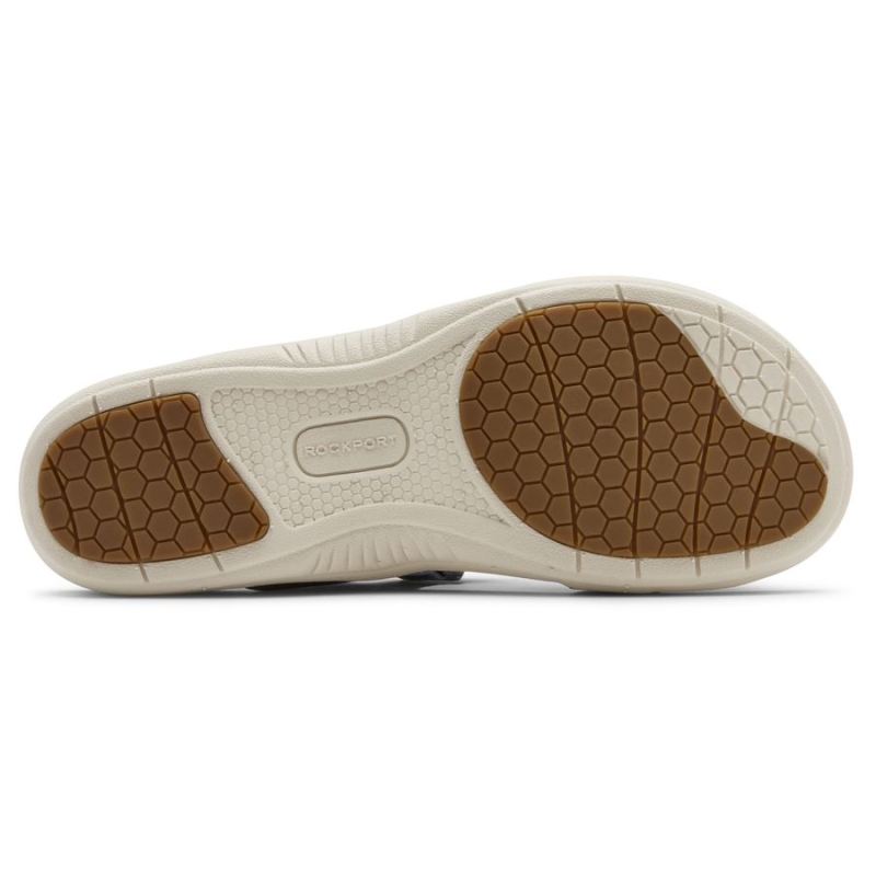 ROCKPORT - WOMEN'S COBB HILL RUBEY THONG SANDAL-BLUE