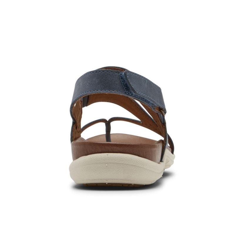ROCKPORT - WOMEN'S COBB HILL RUBEY THONG SANDAL-BLUE