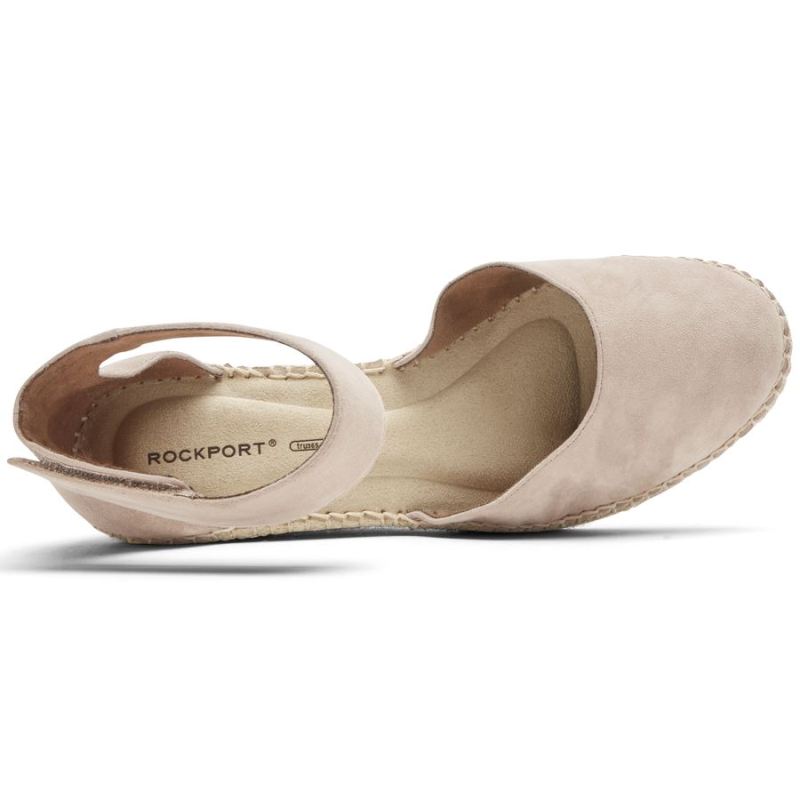 ROCKPORT - WOMEN'S MARAH ANKLE STRAP WEDGE SANDAL-Blush