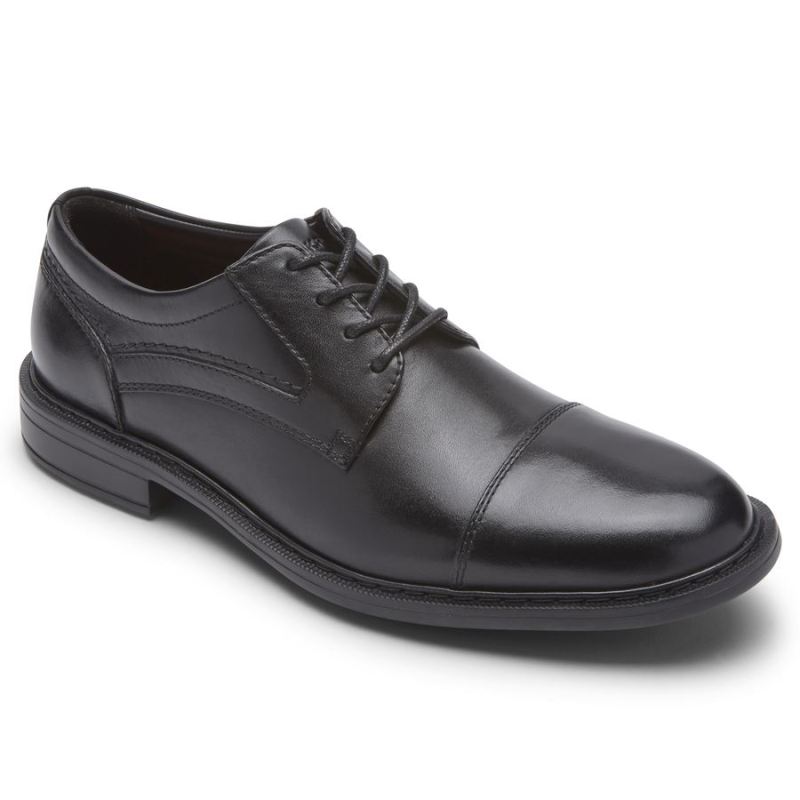 ROCKPORT - MEN'S TANNER CAP TOE OXFORD-BLACK