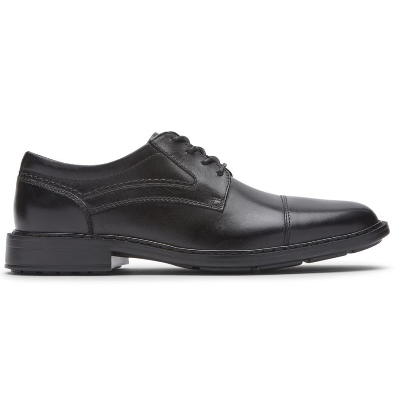 ROCKPORT - MEN'S TANNER CAP TOE OXFORD-BLACK