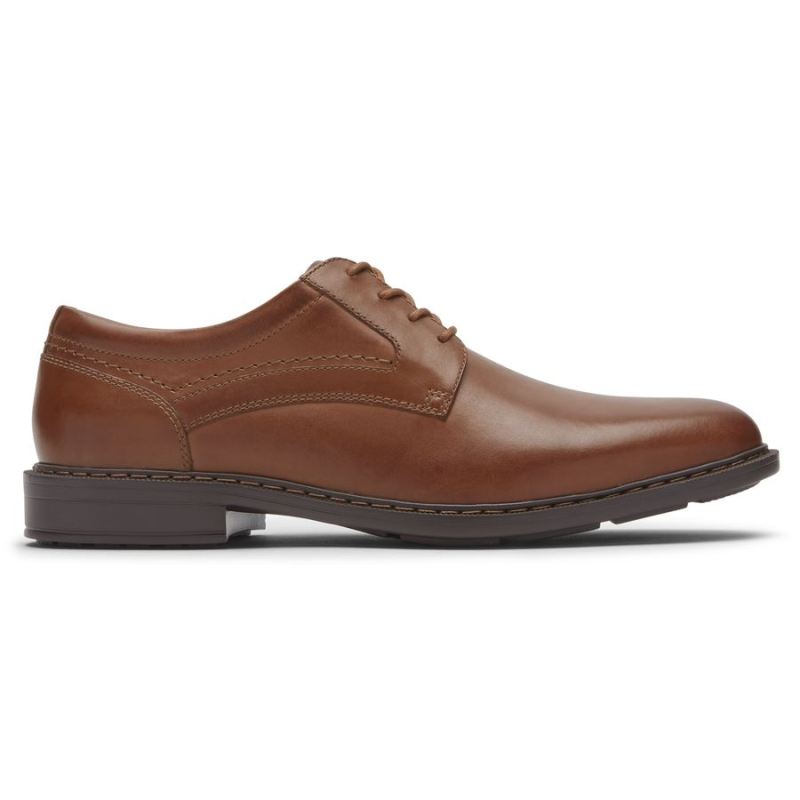 ROCKPORT - MEN'S TANNER PLAIN TOE OXFORD-COGNAC