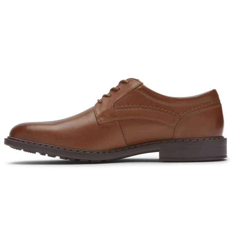 ROCKPORT - MEN'S TANNER PLAIN TOE OXFORD-COGNAC