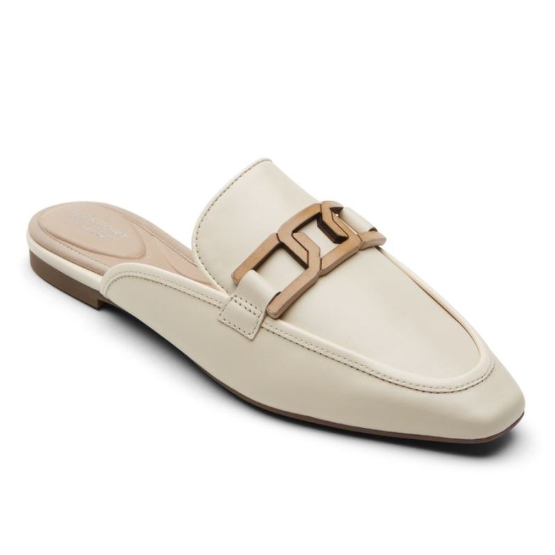 ROCKPORT - WOMEN'S TOTAL MOTION LAYLANI SLIDE LOAFER-VANILLA