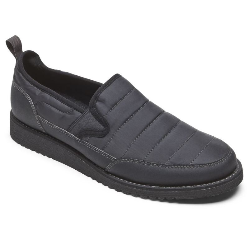 ROCKPORT - MEN'S AXELROD QUILTED SLIP-ON-BLACK