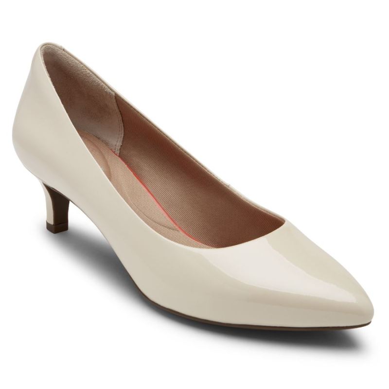 ROCKPORT - WOMEN'S TOTAL MOTION KALILA HEEL-VANILLA PATENT