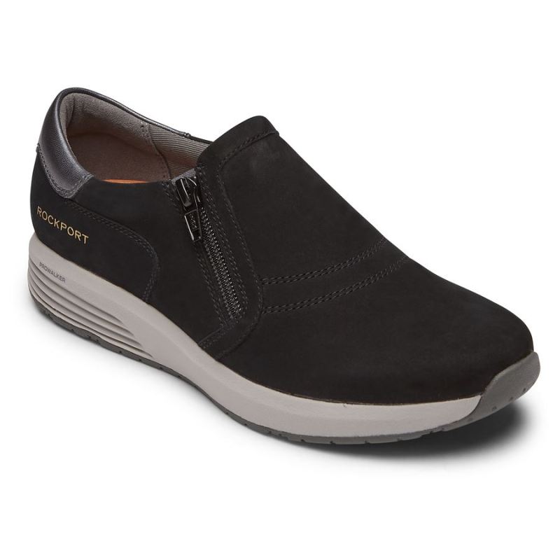 ROCKPORT - WOMEN'S TRUSTRIDE PROWALKER SLIP-ON SNEAKER-BLACK