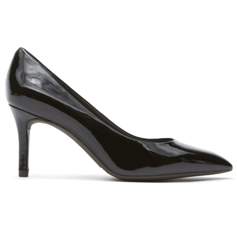 ROCKPORT - WOMEN'S TOTAL MOTION 75MM POINTED TOE HEEL-BLACK PATENT