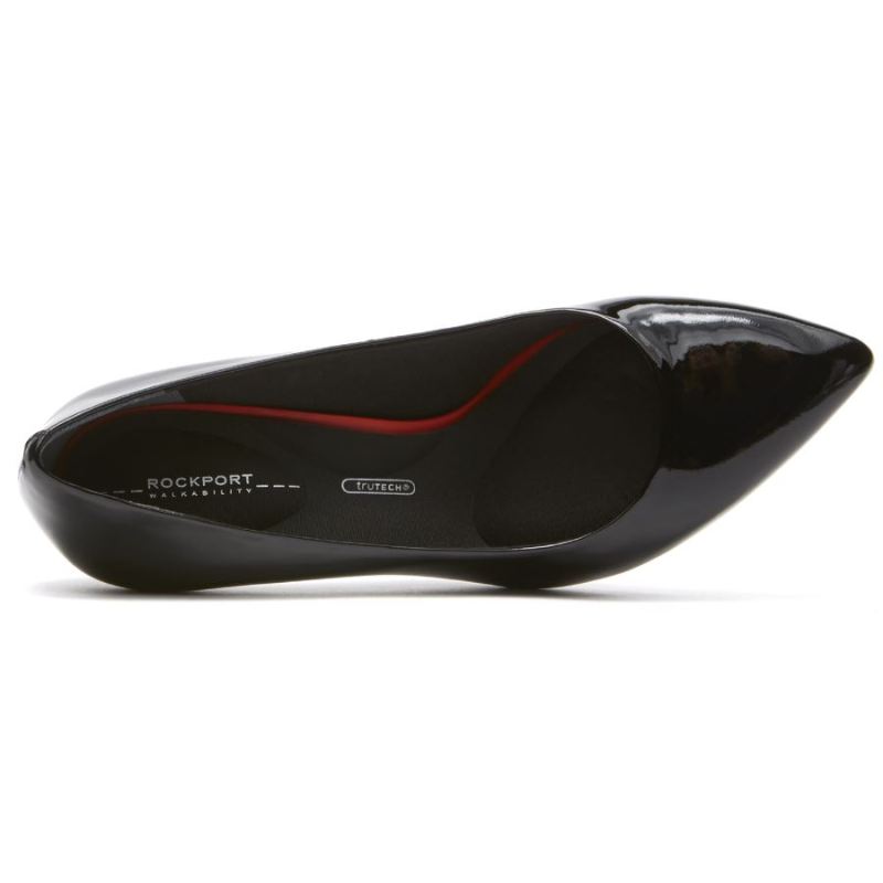 ROCKPORT - WOMEN'S TOTAL MOTION 75MM POINTED TOE HEEL-BLACK PATENT