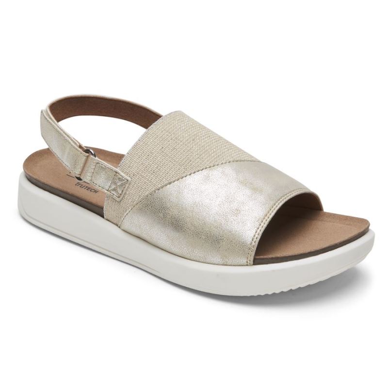 ROCKPORT - WOMEN'S KYRA SLINGBACK SANDAL-PLATINUM