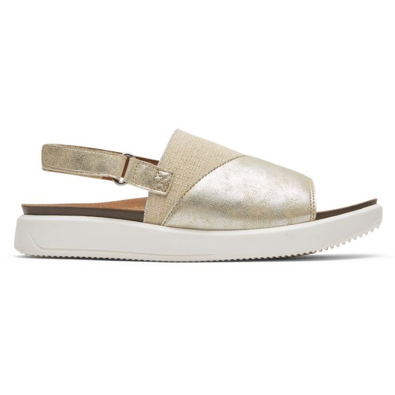 ROCKPORT - WOMEN'S KYRA SLINGBACK SANDAL-PLATINUM