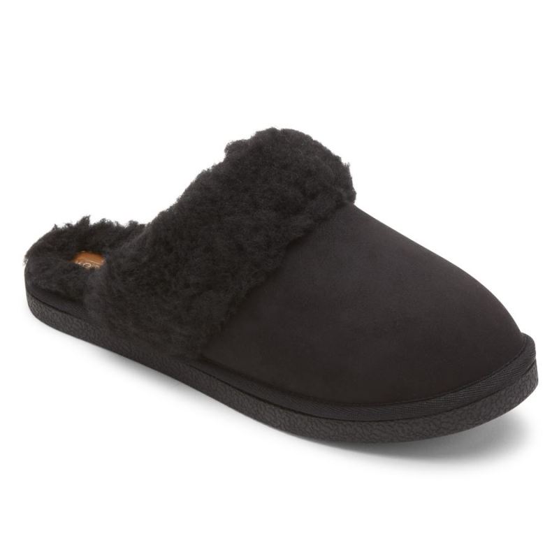 ROCKPORT - WOMEN'S TRUTECH VEDA SLIDE SLIPPER-BLACK