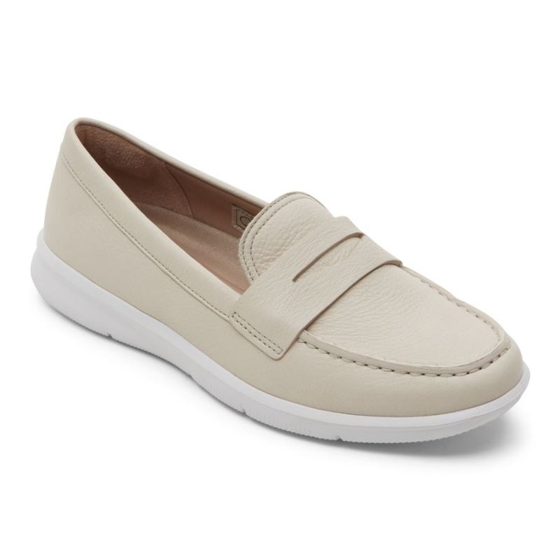 ROCKPORT - WOMEN'S AYVA WASHABLE PENNY LOAFER-VANILLA