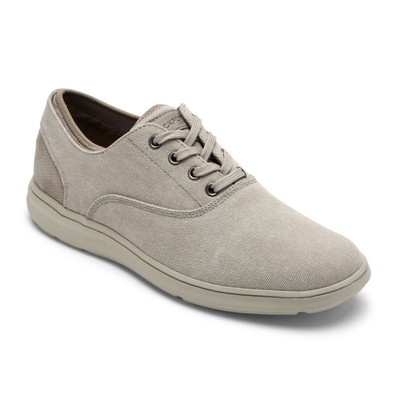 ROCKPORT - MEN'S ZADEN CVO SNEAKER-DOVE CANVAS NUBUCK