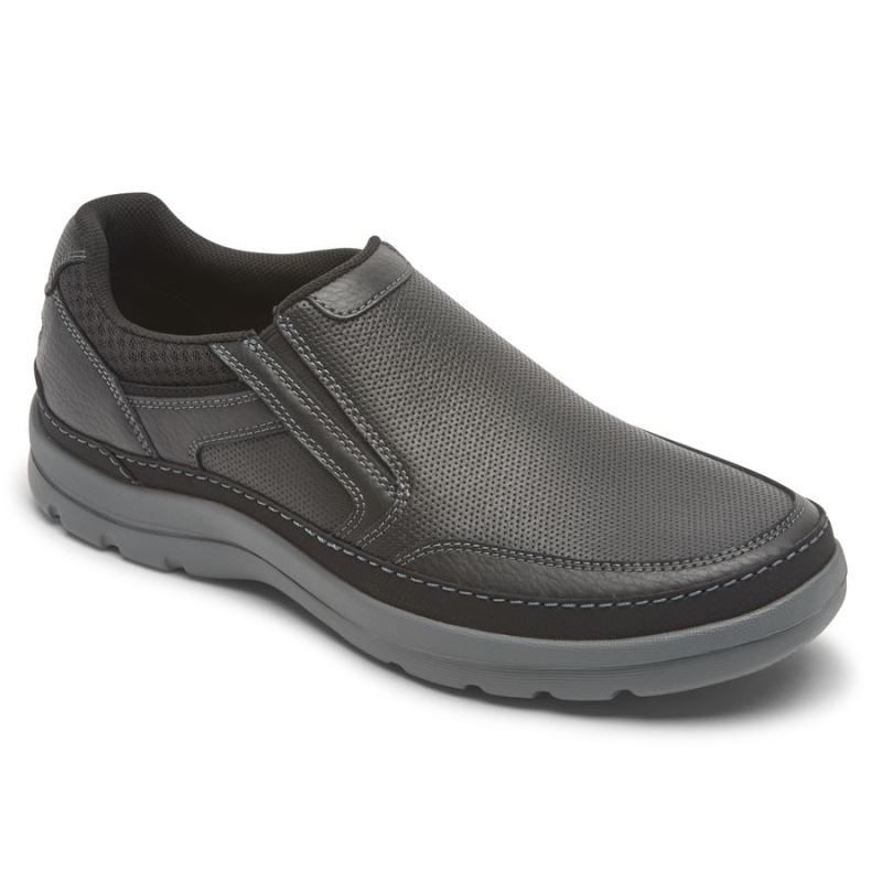 ROCKPORT - MEN'S GET YOUR KICKS MUDGUARD SLIP-ON-BLACK